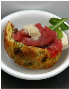 Extraordinary Roast Beef Cocktail Bites are a bite-sized version of a roast beef dinner. (Photo: Larry Dickenson)