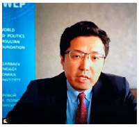 The embassy of Kazakhstan hosted an online conference about Kazakhstan's role in regional and international security. The event was presented in collaboration with Carleton University’s EURUS Centre and the University of Toronto’s Centre for European, Russian, and Eurasian Studies.  Yerzhan Saltybayev, director of the Institute of World Economics and Politics, spoke. (Photo: Ülle Baum)