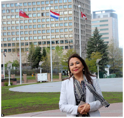 Canada and Paraguay celebrate 60 years of diplomatic relations in 2021. Martínez Vallinotti stands in front of Ottawa City Hall. (Photo: Ülle Baum) 