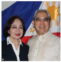 To mark the independence day of the Philippines, Ambassador Rodolfo Robles hosted a flag-raising ceremony at Ottawa City Hall. He’s shown with his wife, Nora. (Photo: Ülle Baum) 