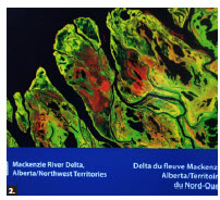One of the EU exhibit’s 24 satellite images is of the Mackenzie River Delta in Alberta and the Northwest Territories. (Photo: Ulle Baum) 