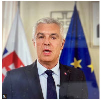 On the occasion of the Constitution Day of Slovakia, Ambassador Vit Koziak and his wife, Janka Koziakova, took part in a virtual presentation. Slovak Foreign Minister Ivan Korcok, shown here, spoke. (Photo: Ülle Baum) 