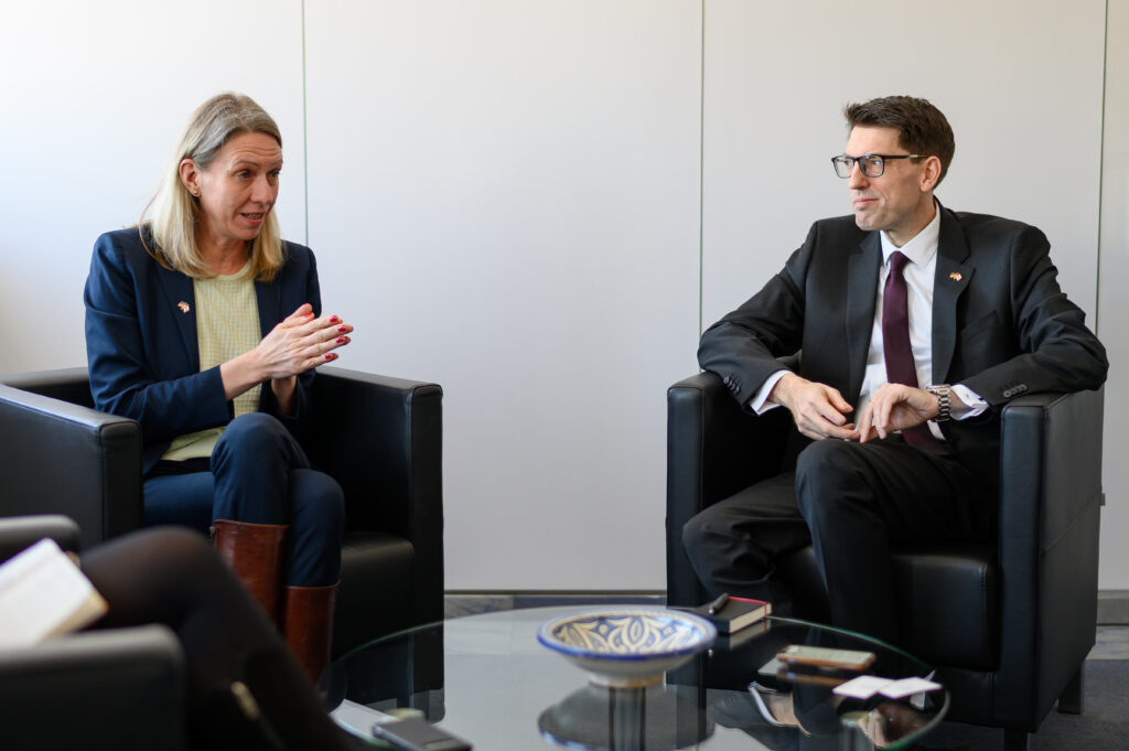 Tjorven Bellmann and her husband Matthias Luettenberg